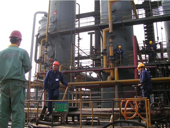 韓泰清總工親自指導博匯集體循環水施工現場